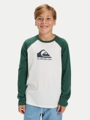 Quiksilver Bluzka Ev Omni Logo Raglan EQBZT04916 Biały Regular Fit. Białe t-shirty i koszulki chłopięce Quiksilver, bez wzorów, z bawełny, bez kołnierzyka, bez ramiączek. Za 99.99 zł.