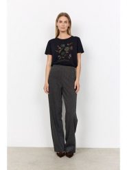 Soyaconcept Spodnie "Hebe" w kolorze czarnym rozmiar: XL. Czarne spodnie materiałowe damskie Soyaconcept, bez wzorów, z materiału. Za 184.95 zł.