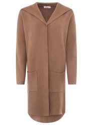 Zwillingsherz Kardigan "Janina" w kolorze jasnobrązowym rozmiar: L/XL. Brązowe kardigany damskie Zwillingsherz, l, bez wzorów. Za 187.96 zł.