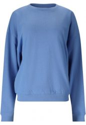 Bluza damska Athlecia Crecy. Niebieskie bluzy damskie Athlecia, bez wzorów, z bawełny, bez kaptura. Za 161.00 zł.