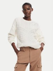 Desigual Sweter Exeter 24WWJF74 Écru Regular Fit. Swetry klasyczne damskie Desigual, l, z syntetyku, bez kołnierzyka. Za 239.99 zł.