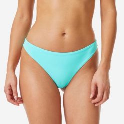 Dół stroju kąpielowego damski Roxy Mini. Niebieskie bikini Roxy, bez wzorów, z tkaniny. Za 69.99 zł.