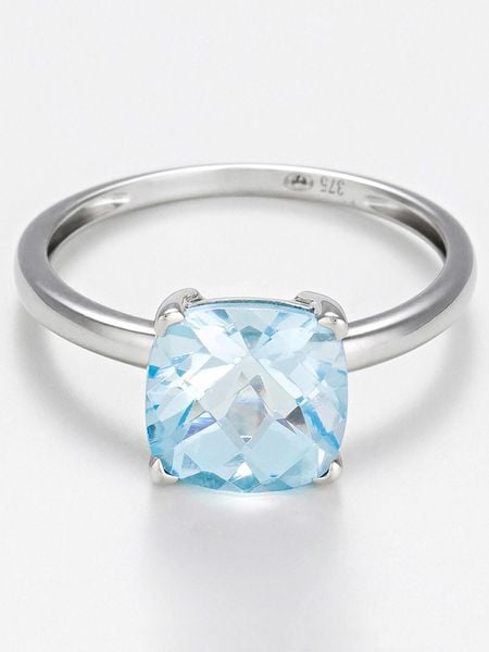 DIAMANTA Złoty pierścionek "Topaze Unique" z topazem rozmiar: 58. Niebieskie pierścionki damskie DIAMANTA, z topazem, złote. Za 1,696.99 zł.