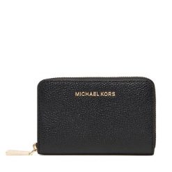Portfel MICHAEL Michael Kors. Czarne portfele damskie MICHAEL Michael Kors, bez wzorów. Za 369.99 zł.
