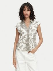 ONLY Koszula Misa Leya 15373649 Kremowy Regular Fit. Białe koszule damskie Only, s, bez wzorów, z wiskozy, bez kołnierzyka, bez ramiączek. Za 129.99 zł.