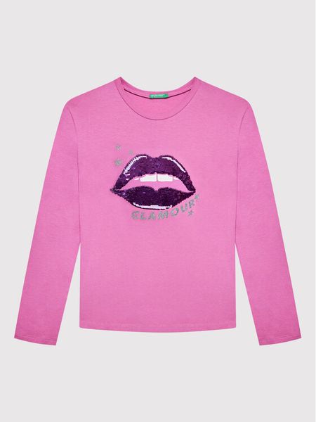 United Colors Of Benetton Bluzka 3096C107D Różowy Regular Fit. Czerwone bluzki i koszule dziewczęce United Colors Of Benetton, bez wzorów, z bawełny, bez kołnierzyka, bez ramiączek. Za 70.00 zł.