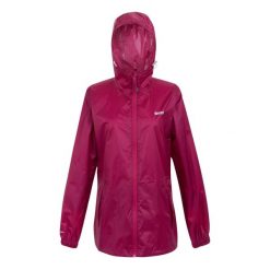 Kurtka Wodoodporna Damska Pack It III. Czerwone kurtki damskie Regatta, xl, bez wzorów, z materiału, z kapturem. Za 244.99 zł.