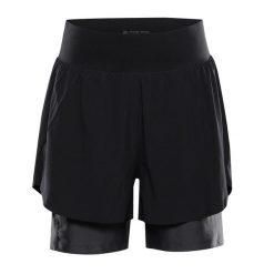 Spodenki damskie do biegania Alpine Pro Gajera. Czarne spodenki sportowe damskie Alpine Pro, l, bez wzorów, z elastanu, do biegania. Za 259.00 zł.