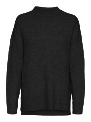 Vero Moda Sweter "Lefile" w kolorze czarnym rozmiar: XL. Czarne swetry klasyczne damskie Vero Moda, xl, bez kołnierzyka. Za 90.45 zł.