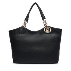Torebka Liu Jo. Czarne shopper bag Liu Jo, bez wzorów, bez dodatków. Za 679.99 zł.