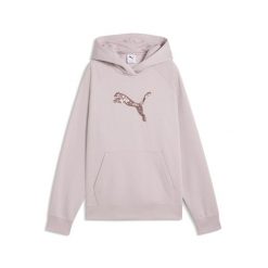Damska bluza z kapturem Essentials Sequins PUMA. Czerwone bluzy damskie Puma, na jesień, l, bez wzorów, z bawełny, z kapturem. Za 249.00 zł.
