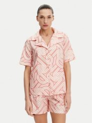 Silvian Heach Koszula GPP25440CA Różowy Regular Fit. Czerwone koszule damskie Silvian Heach, bez wzorów, z bawełny, bez kołnierzyka, bez ramiączek. Za 219.99 zł.