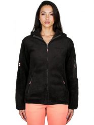 Canadian Peak Kurtka polarowa "Ulebeak" w kolorze czarnym rozmiar: S. Czarne kurtki damskie Canadian Peak, s, bez wzorów, z materiału, bez kaptura. Za 117.99 zł.