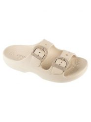 Crocs Klapki Saturday Enamel 212867 Beżowy. Brązowe klapki damskie Crocs, bez wzorów, z tworzywa sztucznego, bez obcasa, bez zapięcia. Za 169.99 zł.