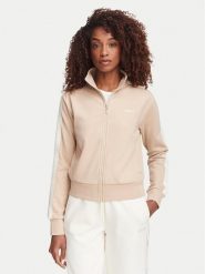 Guess Bluza V6YQ26 K5140 Beżowy Regular Fit. Brązowe bluzy damskie Guess, l, z aplikacjami, z syntetyku, bez kaptura. Za 434.99 zł.
