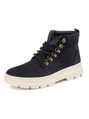 Natural world Skórzane botki w kolorze czarnym rozmiar: 38. Czarne botki damskie Natural World, z wełny, bez obcasa, bez zapięcia. Za 150.45 zł.