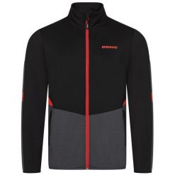 Kurtka z dresu Donic Trail. Czarne kurtki sportowe damskie DONIC, xl, bez wzorów, z dresówki, bez kaptura. Za 526.50 zł.