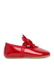 DeeZee Baleriny CEO-CSS20656-01 Czerwony. Czerwone baleriny dziewczęce DeeZee, bez wzorów, ze skóry, bez obcasa, bez zapięcia. Za 49.99 zł.