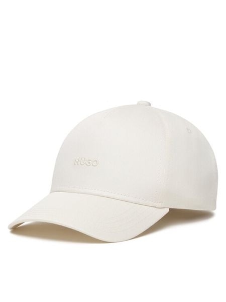 HUGO Czapka z daszkiem 50519255 Biały. Białe czapki z daszkiem damskie Hugo, bez wzorów, z bawełny. Za 159.99 zł.
