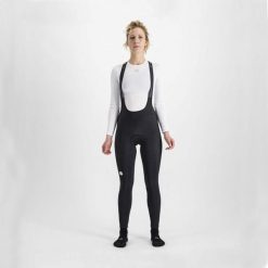 Spodnie rowerowe damskie Sportful Classic Bibtight. Czarne spodnie sportowe damskie SPORTFUL, na jesień, xl, bez wzorów, rowerowe. Za 535.75 zł.