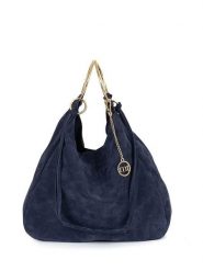 Mia Tomazzi Skórzana torebka "Tarabella" w kolorze granatowym - 34 x 30 x 11 cm rozmiar: onesize. Niebieskie torebki klasyczne damskie Mia Tomazzi, z materiału, przez ramię, bez dodatków. Za 260.99 zł.