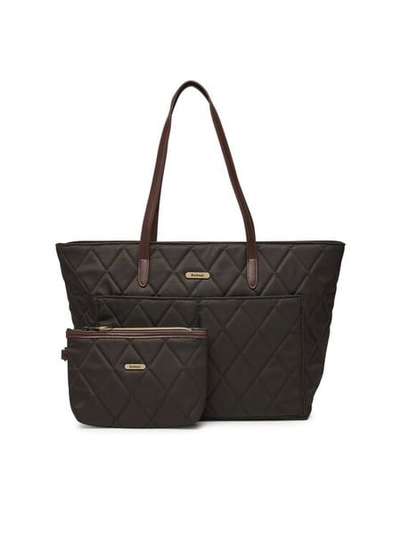 Barbour Torebka LBA0395OL75 Khaki. Brązowe shopper bag Barbour, bez wzorów, z materiału, bez dodatków. Za 524.99 zł.