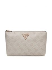 Guess Kosmetyczka Laurell II Slg SWSG74 59145 Kremowy. Białe kosmetyczki damskie Guess, z aplikacjami, ze skóry. Za 264.99 zł.