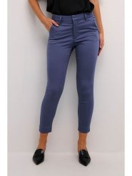 Kaffe Spodnie chino "Lea" w kolorze niebieskim rozmiar: 44. Niebieskie spodnie materiałowe damskie Kaffe, bez wzorów. Za 113.99 zł.