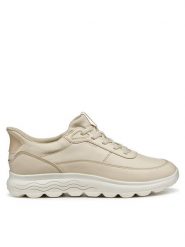 Geox Sneakersy D Spherica Plus D567MB 00085 C1122 Écru. Obuwie sportowe damskie Geox, ze skóry, bez zapięcia. Za 379.99 zł.