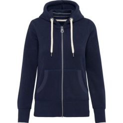 Bluza z kapturem damska Kariban Vintage. Niebieskie bluzy damskie KARIBAN, bez wzorów, z materiału, z kapturem. Za 200.50 zł.