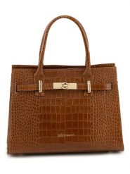 Mia Tomazzi Skórzana torebka "Beltrami" w kolorze jasnobrązowym - 29 x 22 x 14 cm rozmiar: onesize. Brązowe torebki klasyczne damskie Mia Tomazzi, z materiału, przez ramię, bez dodatków. Za 382.99 zł.