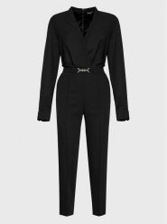 Marciano Guess Kombinezon 2BGK22 9630Z Czarny Slim Fit. Czarne sukienki damskie Marciano Guess, z aplikacjami, z syntetyku, bez ramiączek. Za 1,289.00 zł.