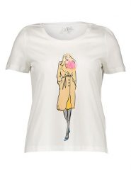 Vero Moda Koszulka w kolorze białym rozmiar: XS. Białe bluzki damskie Vero Moda, xs, bez wzorów, z bawełny, bez kołnierzyka, bez ramiączek. Za 24.12 zł.