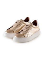 Anna Morellini Skórzane sneakersy "Giglia" w kolorze złotym rozmiar: 37. Żółte obuwie sportowe damskie Anna Morellini, bez zapięcia. Za 276.71 zł.