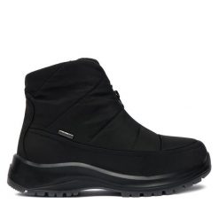 Botki Josef Seibel. Czarne botki damskie Josef Seibel, bez obcasa, na płaskiej podeszwie, bez zapięcia. Za 429.99 zł.