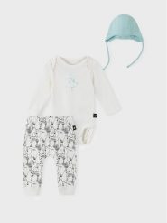 Reima Komplet body i spodnie MOOMIN Dyrbaraste 5200067A Biały Regular Fit. Białe spodnie niemowlęce Reima, bez wzorów, z bawełny. Za 219.99 zł.