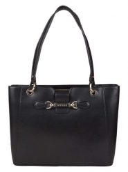 Guess Shopper bag w kolorze czarnym - 37 x 26 x 10 cm rozmiar: onesize. Czarne shopper bag Guess, z aplikacjami, z materiału, na ramię, bez dodatków. Za 483.17 zł.