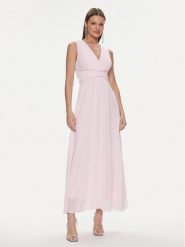 Rinascimento Sukienka wieczorowa CFC0117736003 Różowy Regular Fit. Czerwone sukienki damskie Rinascimento, bez wzorów, z syntetyku, wizytowe, bez ramiączek. Za 369.99 zł.
