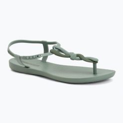 Sandały damskie Ipanema Class Daily. Zielone sandały damskie Ipanema, bez wzorów, z materiału, bez obcasa, bez zapięcia. Za 94.99 zł.