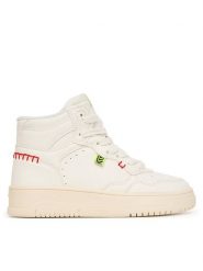 Geox Sneakersy J Lestrella J56NLA 000BC C1000 S Biały. Białe buty sportowe dziewczęce Geox, ze skóry, bez zapięcia. Za 179.99 zł.