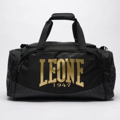 Torba sportowa Leone DNA AC966. Czarne torby sportowe LEONE 1947, bez wzorów, z materiału. Za 229.99 zł.