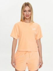 Puma T-Shirt Ess Elevated 677947 Pomarańczowy Regular Fit. Brązowe t-shirty damskie Puma, l, bez wzorów, z bawełny, bez kołnierzyka. Za 99.99 zł.