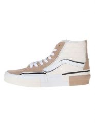 Vans Skórzane sneakersy "SK8 Reconstruct" w kolorze brązowo-kremowym rozmiar: 36. Brązowe obuwie sportowe damskie Vans, z materiału, za kostkę, bez zapięcia. Za 131.74 zł.