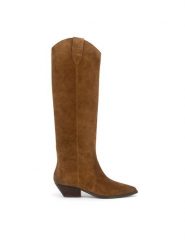 Badura Kowbojki V365-206 Brązowy. Brązowe kozaki damskie Badura, ze skóry, bez obcasa, na słupku, bez zapięcia. Za 549.99 zł.