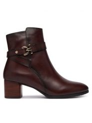 Pikolinos Botki Calafat W1Z-8914 Brązowy ciemny. Brązowe botki damskie Pikolinos, bez obcasa, na słupku, bez zapięcia. Za 759.99 zł.