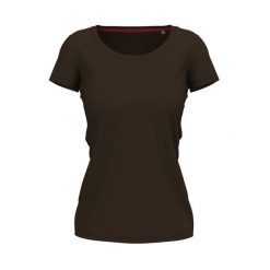 Koszulka Damska Claire Crew Neck Relaxed Fit T-shirt. Czerwone bluzki damskie Stedman, l, bez wzorów, bez kołnierzyka, bez ramiączek. Za 71.99 zł.