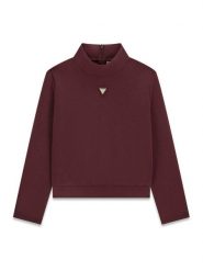 Guess Bluza J6YQ18 K5195 Bordowy Relaxed Fit. Czerwone bluzy dziewczęce Guess, z aplikacjami, z syntetyku, bez ramiączek, bez kaptura. Za 234.99 zł.