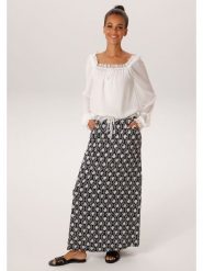 Aniston Spódnica w kolorze czarno-białym rozmiar: 48. Czarne spódnice damskie Aniston, na co dzień, bez wzorów, maxi. Za 126.99 zł.