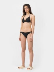 4F Dół od bikini z materiałów z recyklingu damski XL. Niebieskie bikini 4F, bez wzorów, z materiału. W wyprzedaży za 9.99 zł.
