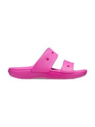 Crocs Klapki "Classic" w kolorze różowym rozmiar: 41/42. Różowe klapki damskie Crocs, bez wzorów, z otwartym noskiem, bez obcasa, bez zapięcia. Za 121.99 zł.